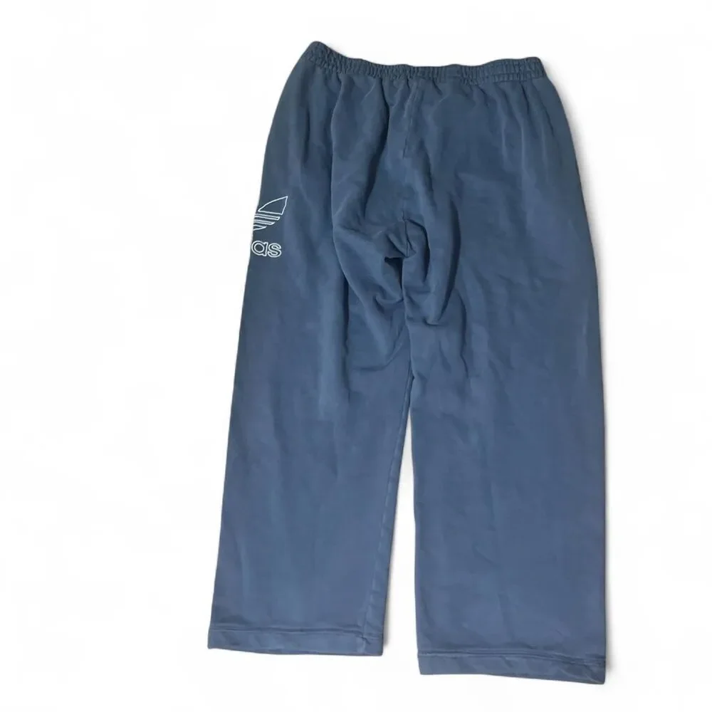 Adidas Originals Men's Blue French Terry Sweatpants SZ XL